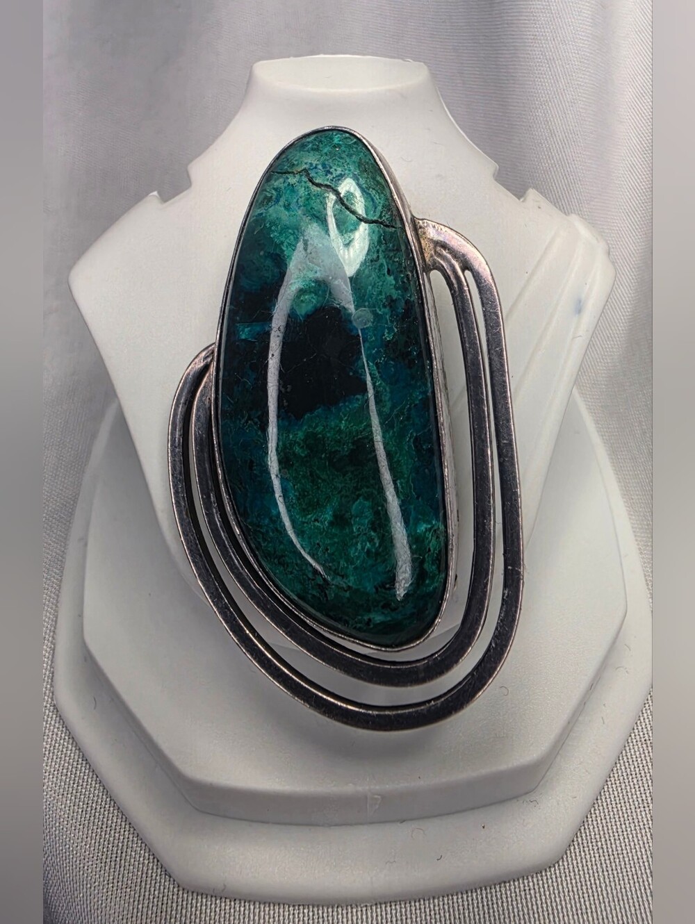 Vintage Israel modernist sterling silver PIN/PENDANT